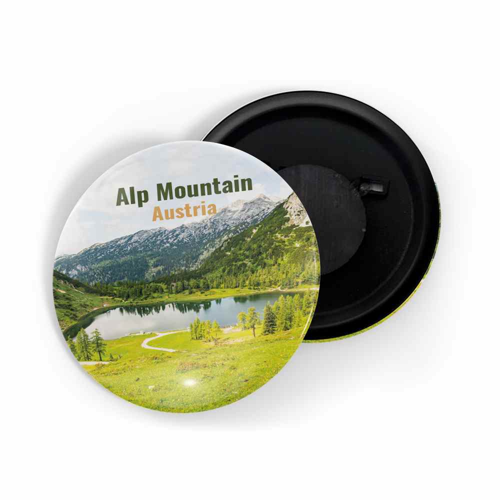 dhcrafts Fridge Magnet Multicolor Famous Tourist Place Alp Mountain Austria Glossy Finish Design Pack of 1
